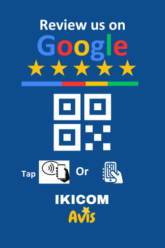 Carte Avis NFC – Review us on Google